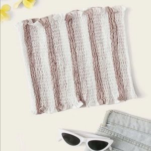 VERTICAL STRIPED TUBE TOP